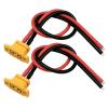 2PCS XT60E-F XT60EW-M Pigtail Cable XT60 Panel Mount Connector with 30cm 12AWG Cable for RC Drone Aircraft FPV Racing Drone (XT60E-F) view 2