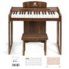 Vangoa Kids Piano Keyboard, 37 Keys Digital Piano for Kids, Music Educational Instrument Toy, Wood Piano for Girls and Boys, Dark Brown view 1