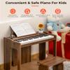 Vangoa Kids Piano Keyboard, 37 Keys Digital Piano for Kids, Music Educational Instrument Toy, Wood Piano for Girls and Boys, Dark Brown view 4