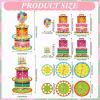 Dianelhall 2 Pcs Birthday Money Holder for Gift Colorful Happy Birthday Double Layer Cash Stand with 24 Holes DIY Money Holder Cash Gift Ideas for Woman Man Birth Party Favor view 2