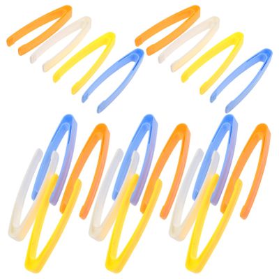 20PCS Toddler Plastic Tweezers Sensory Tongs Experiments Toy Tweezers Craft Non-slip Plastic Teaching DIY Craft Project Accessories Beading Kit