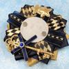 G Trigger Antique Style Pain Rosette, Can Batch, 2.2 inches (57 mm), 2.3 inches (58 mm), Pain Bag, Decorative, Handmade Rosette, Ribbon Navy, Navy Blue view 2