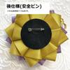 G Trigger Antique Style Pain Rosette, Can Batch, 2.2 inches (57 mm), 2.3 inches (58 mm), Pain Bag, Decorative, Handmade Rosette, Ribbon Navy, Navy Blue view 4