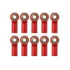 BrewJa 10pcs/Set Aluminum M3 Link Rod End Ball Joint CCW Compatible with Axial SCX10 D90 1/10 RC Car Crawler Car Upgrade Parts (Color : Blue 10pcs) view 2