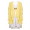 Venjoe Kids Girls Ancient Mythos Greek God Robe Halloween Grecian Roman Flowy Toga Costume Yellow 14 Years view 2