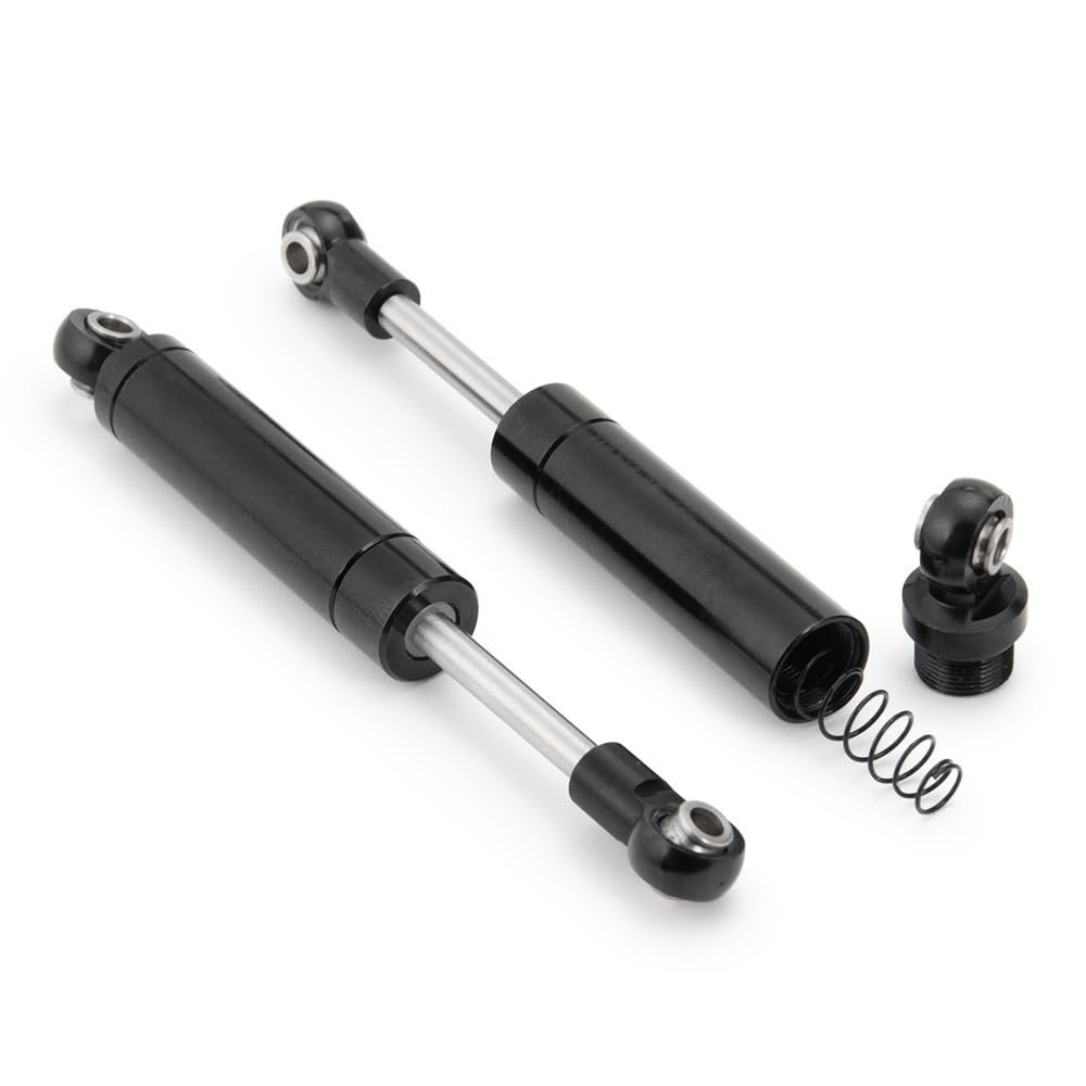 BrewJa Black Aluminum Alloy Climbing car 80-120mm Shock Absorber Springs Set for SCX10 TF2 RC Rock Crawlers Accessory (Color : 80mm 2pcs)