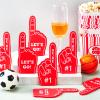 Sinmoe 36 Pcs Mini Foam Finger Baseball Fan Mini Foam Finger We're # 1 Sports Party Supplies for Hockey Football Basketball Events Team Gifts Sporting Events Games Birthday Supplies(Red) view 3