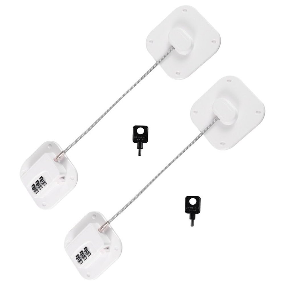 iplusmile 2pcs Refrigerator Password Lock Multi-Functional Fridge for Cabinets and More Stylish Design for Use