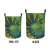Foruidea Tie Dye Laundry Basket,Laundry Hamper,Collapsible Storage Bin, Oxford Fabric Clothes Baskets,Nursery Hamper For Home,Office,Dorm,Gift Basket view 4