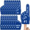 Sinmoe 36 Pcs Mini Foam Finger Baseball Fan Mini Foam Finger We're # 1 Sports Party Supplies for Hockey Football Basketball Events Team Gifts Sporting Events Games Birthday Supplies(Blue) view 1