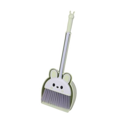 Almencla Little Housekeeping Helper Set Toddlers Broom Set Birthday Gifts Mini Broom and Dustpan Set for Kids for Preschool Boys Girls, Green