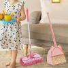 Fenteer Mop Children Cleaning Broom Dustpan Set, Mini Dustpan and Broom for Children, Kids Broom and Dustpan Set, Pink view 4