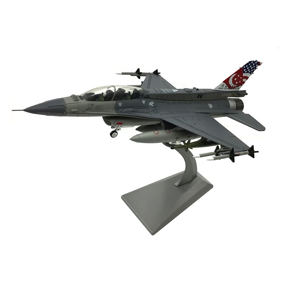 ZEZEFUFU 1/72 Scale Singapore Air Force F-16D Fighting Falcon D Block-52 Model Fighter Attack Plane Model