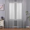 Iuokuby Japanese Simple Plain Linen Sheer Curtains Home Decoration for Living Dining Room Bedroom Kitchen(1 Panel, W 52 x L 72 inch, Grey) view 2