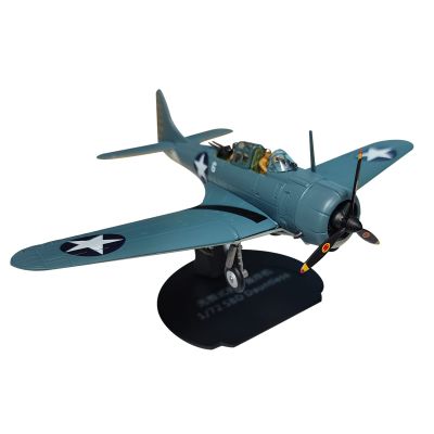ZEZEFUFU WWII SBD Dauntless Dive Bomber Model Fighter Attack Plane Military Model 1/72 Scale for Collection Gift