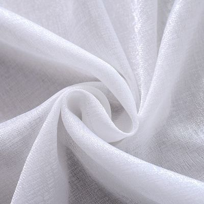 Iuokuby Transparent Sheer Curtains Modern Jacquard Cut Flower Plain Color Home Decoration for Living Dining Room Bedroom Kitchen(1 Panel, W 100 x L 95 inch, White)