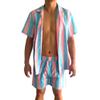 Costume Agent Beauty 80's Dool Movie Ken Button Up Shirt and Shorts Set Beach Outfit Halloween Costume Cosplay, X-Large view 2