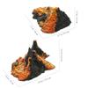BRIGHTFUFU 2Pcs Mini Volcano Model Set Realistic Artificial Volcano Eruption Toy for Sandbox Game Decoration and Science Landscape Adornment Kid Educational Toys Birthday Favor Plastic view 4