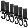 18 Pcs Rotatable Stroller Hooks Mom Hook for Stroller Baby Stroller Hanging Hooks Baby Stroller Hooks Plastics Stroller Hangers Stroller Clips for Bags Stroller Hooks for Bags view 1