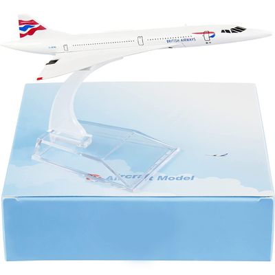 ZEZEFUFU Alloy 1:400 British F-BVFB Concorde Airplane Model Aircraft Model Aviation Model Home Collection