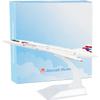 ZEZEFUFU Alloy 1:400 British F-BVFB Concorde Airplane Model Aircraft Model Aviation Model Home Collection view 3