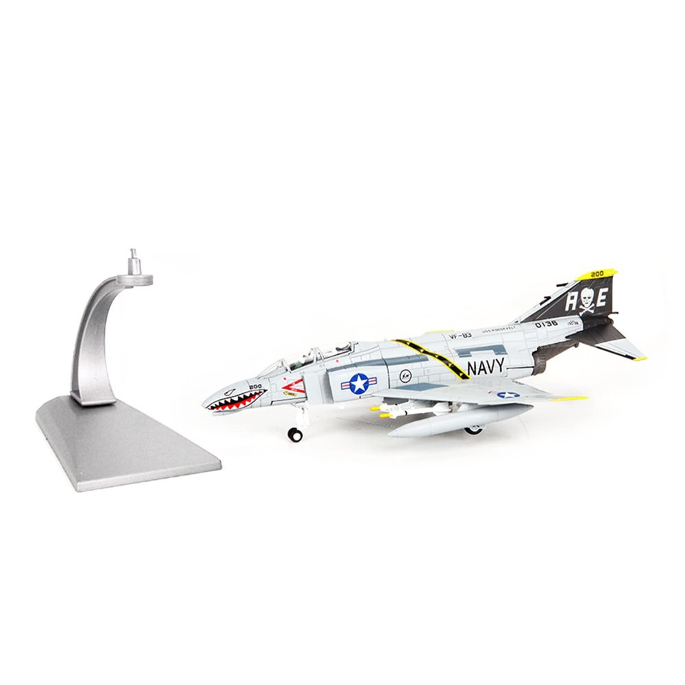 ZEZEFUFU Alloy 1:100 American F-4C Ghost Attack Aircraft Model Airplane Fighter Military Display Model