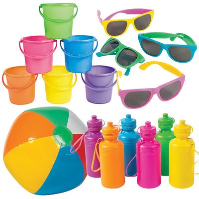 Fun Express A Day at The Beach Boredom Buster Kit - 48 Pc
