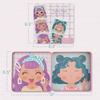 Stephen Joseph, Funny Faces 50 pc Magnetic Travel Play Set  Fun Game for Families, Ideal for Ages 3+  Travel Game for Kids with Travel Tin, Girl view 3