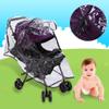 Baby Stroller Rain Cover Transparent PVC with Zipper Window Suitable for General Umbrella Strollers view 2