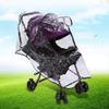 Baby Stroller Rain Cover Transparent PVC with Zipper Window Suitable for General Umbrella Strollers view 3