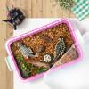 15 Inch Portable Sensory Bin Play Tray with Lid, Fill with Water, Sand, Beads and More (Pink) view 3
