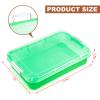 15Inch Portable Sensory Bin Play Tray with Lid, Fill with Water, Sand, Beads and More (Green) view 3