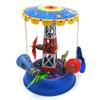 Charmgle Retro Wind-up Toys Space Station Capsule Carousel Model Tin Toy Adult Collection Home Store Decoration view 1