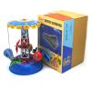 Charmgle Retro Wind-up Toys Space Station Capsule Carousel Model Tin Toy Adult Collection Home Store Decoration view 2