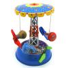Charmgle Retro Wind-up Toys Space Station Capsule Carousel Model Tin Toy Adult Collection Home Store Decoration view 3