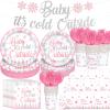 122Pcs Baby Its Cold Outside Baby Shower Decorations Winter Wonderland Baby Shower Decorations A Little Snowflake is On The Way Snowflake Decorations view 1