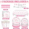122Pcs Baby Its Cold Outside Baby Shower Decorations Winter Wonderland Baby Shower Decorations A Little Snowflake is On The Way Snowflake Decorations view 2