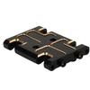 RZXYLRC Skid Plate Transmission Mount Black Coating Brass Mount for AX24 XC-1 Upgrade 1/24 RC Crawler,15g (Black-Golden) view 1