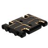 RZXYLRC Skid Plate Transmission Mount Black Coating Brass Mount for AX24 XC-1 Upgrade 1/24 RC Crawler,15g (Black-Golden) view 2