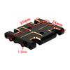 RZXYLRC Skid Plate Transmission Mount Black Coating Brass Mount for AX24 XC-1 Upgrade 1/24 RC Crawler,15g (Black-Golden) view 3