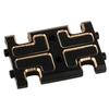 RZXYLRC Skid Plate Transmission Mount Black Coating Brass Mount for AX24 XC-1 Upgrade 1/24 RC Crawler,15g (Black-Golden) view 4