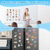 Kasfalci CVC Word Games,50 Magnetic Foam Objects,Fridge Magnets for Kids,Speech Therapy Toys for Toddler,Learn to Read Spelling Reading Learning Phonics for Preschool Kindergarten Classroom Supplies view 3