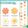 Daisy Groovy Boho Party Hanging Banners Daisy Flower Hanging Decor Daisy Flower Cutouts Party Supplies for Boho Hippie Groovy Retro Themed Birthday Baby Shower Party Decorations Favor view 2