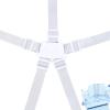 5 Point Harness Seat Belt Safety Strap Belt for Stroller Pushchair Pram Buggy Safe Protection, Adjustable High Chair Baby Harness Straps, Safety Harness Strap Belt(White) view 1