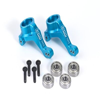 Aluminum 7075 Front Knuckle Arms for Tamiya 1:10 R/C 58719 BBX BB-01 Upgrade Parts - Sky Blue