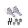 Aluminum 7075 Front Knuckle Arms for Tamiya 1:10 R/C 58719 BBX BB-01 Upgrade Parts - Silver view 1
