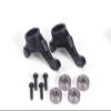 Aluminum 7075 Front Knuckle Arms for Tamiya 1:10 R/C 58719 BBX BB-01 Upgrade Parts - Black view 1