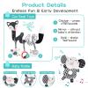 AJsupojouet High Contrast Black and White Baby Toys 3-Piece Newborn Essentials Set with Hanging Toys,Rattle Crib Mobile,baby Book & Car Seat Stroller Toys for 0-3-6-12 Months Infant Development view 3