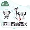 AJsupojouet High Contrast Black and White Baby Toys 3-Piece Newborn Essentials Set with Hanging Toys,Rattle Crib Mobile,baby Book & Car Seat Stroller Toys for 0-3-6-12 Months Infant Development view 4