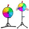 16 Inch Prize Wheel,Spinning Wheel with Adjustable Folding Tripod Floor Stand,12 Slots,1Bracket, Dry Erase Kit - Wheel of Fortune Game for Carnival, Casino & Trade Show. view 1